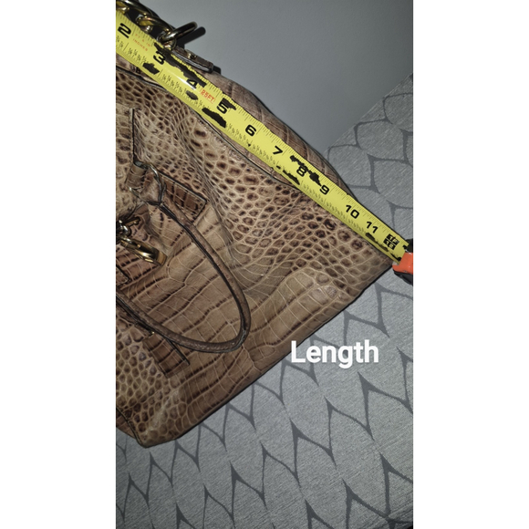 Michael Kors. MK. Hamilton Purse Bag Handbag Brown Alligator. EUC - Picture 10 of 12